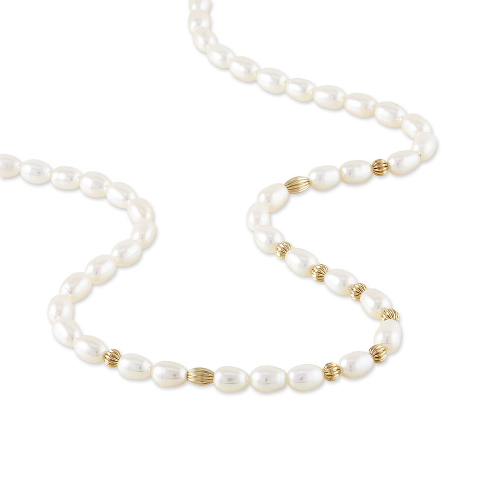 Collier Marie-viviane Or Jaune Perle De Culture - Spannringe Damen | OROVIVO