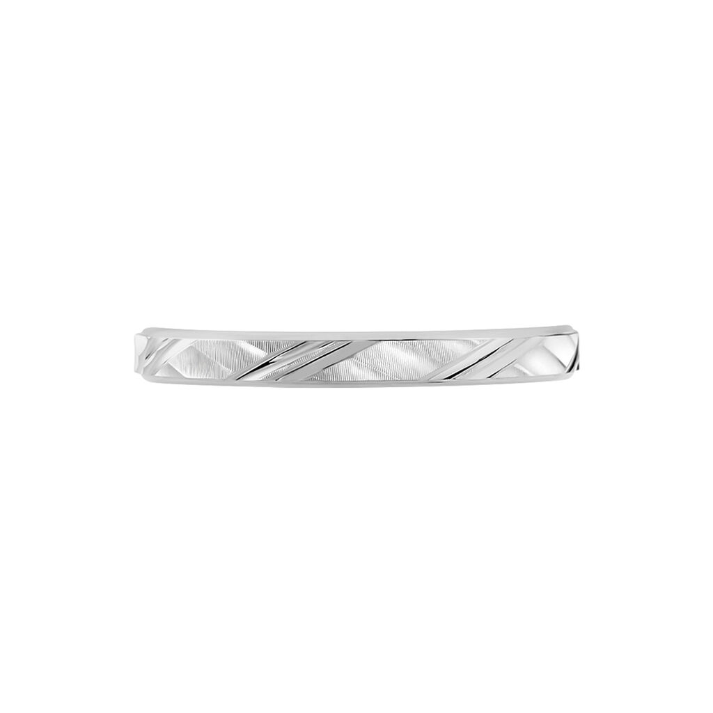Alliance Samiha Ruban Plat Or Blanc - Spannringe Unisex | OROVIVO