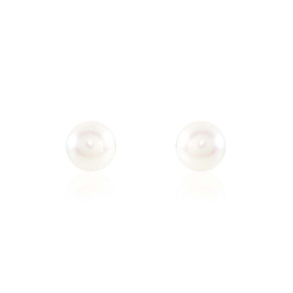 Thumbnail - Ohrstecker Gold 375 Zuchtperle 8-9 mm, Ohrstecker mit Stein