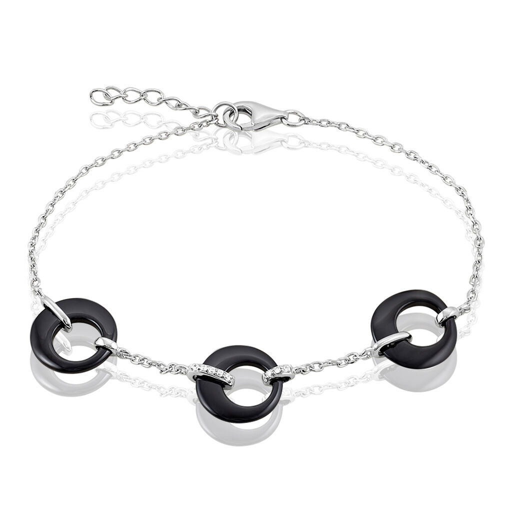 Bracelet Argent Et Céramique - Spannringe Damen | OROVIVO