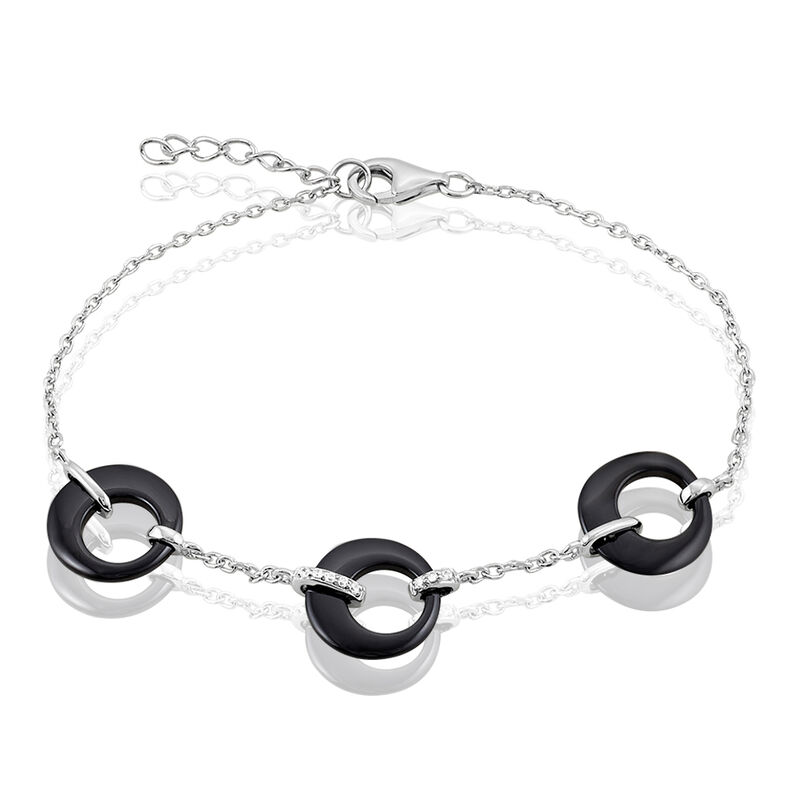 Bracelet Argent Et Céramique - Spannringe Damen | OROVIVO
