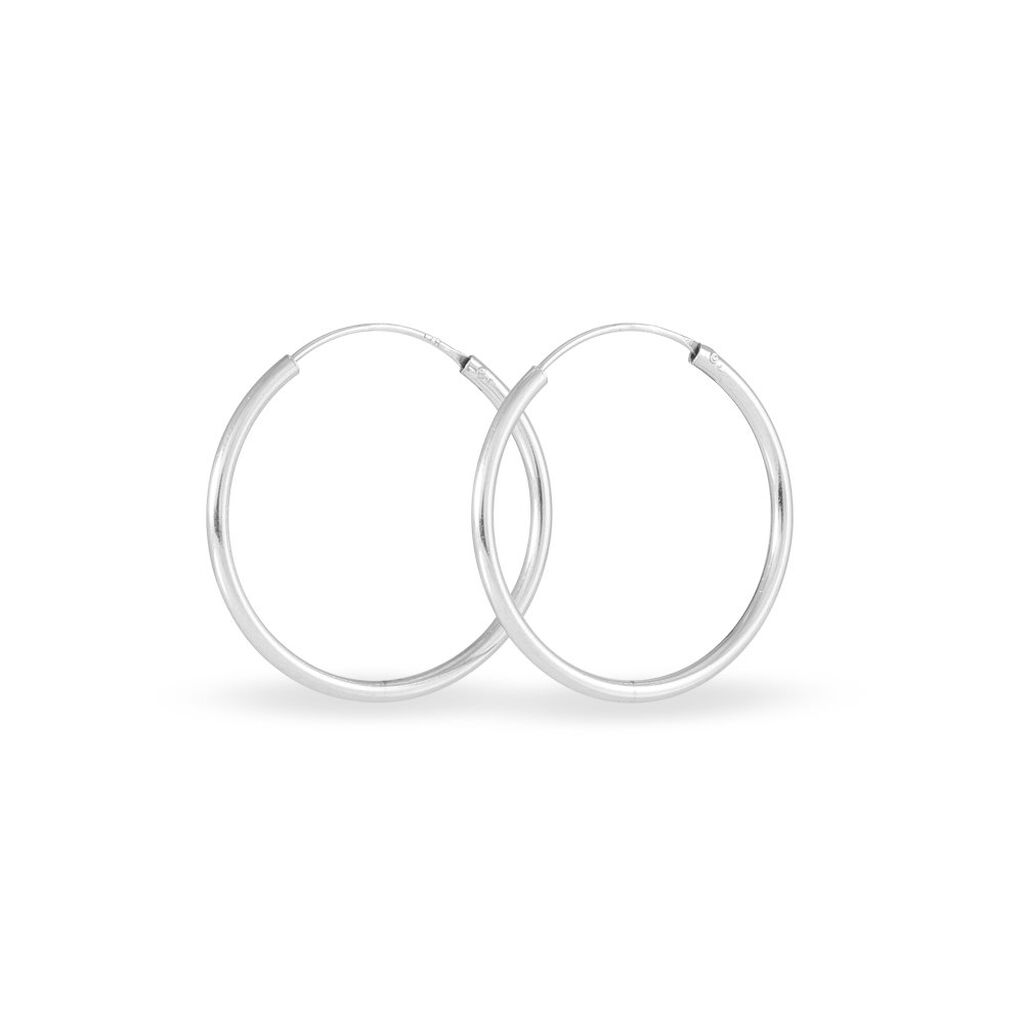 Damen Creolen Silber 925 Diamantiert - Creolen Damen | OROVIVO