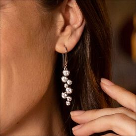 Damen Ohrhänger Lang Silber 925 Zirkonia - Ohrhänger Damen | OROVIVO