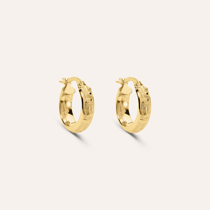 Orecchini A Cerchio Toujours Oro Giallo - Spannringe Damen | OROVIVO