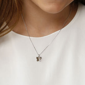 Kinder Halskette Silber 925 Zirkonia Schmetterling - Ketten mit Stein Kinder | OROVIVO