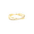 Twist 1 Damen Ring Gold 375 (9 Karat) Zirkonia Wei&szlig;