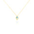 Damen Halskette Gold 333 Blauer Topas  - Ketten mit Anhänger Damen | OROVIVO
