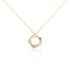 SERENE Damen Collier Gold 585 (14 Karat) Diamant Weiß 0,17 ct