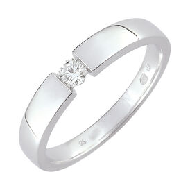 Spannring Weißgold 585 Diamant 0,1ct - Ringe mit Edelsteinen  | OROVIVO