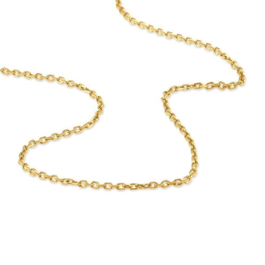 Damen Ankerkette Gold 375 Diamantiert  - Halsketten Damen | OROVIVO