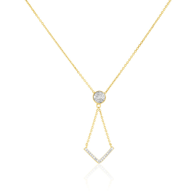 Collier Tessa Or Jaune Diamant - Spannringe Damen | OROVIVO