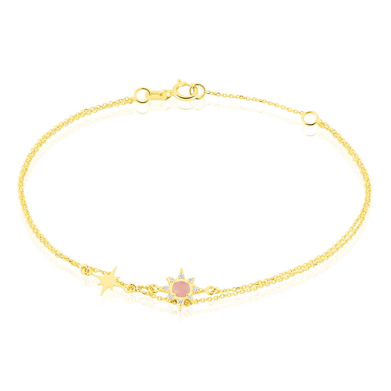 Bracelet Or Jaune Double Etoile Terrie - Spannringe Damen | OROVIVO