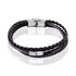 ROMAIN 1 Herren Armband Leder Schwarz