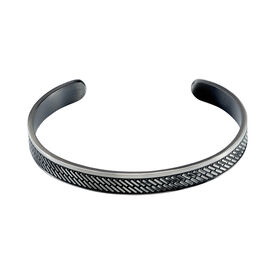 Herrenarmreif Edelstahl Geschwärzt - Armbänder Herren | OROVIVO