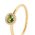 EBRA Damen Ring Gold 375 (9 Karat) Peridot Gr&uuml;n 0,35 ct