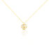 BLUME Damen Collier Gold 375 (9 Karat) Perlmutt Perlmutt 0,17 ct Blume