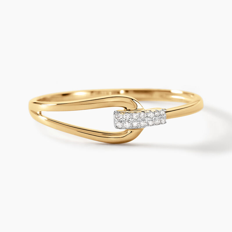Bague Cyranna Or Jaune Diamant - Spannringe Damen | OROVIVO