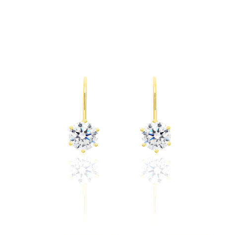 Damen Ohrhänger Gold 375 Zirkonia - Ohrhänger Damen | OROVIVO