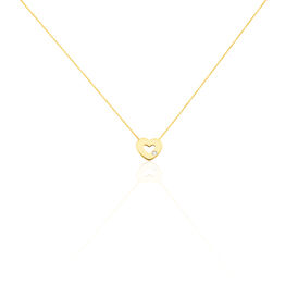 Damen Halskette Gold 375 Diamant 0,005ct Herz - Herzketten Damen | OROVIVO