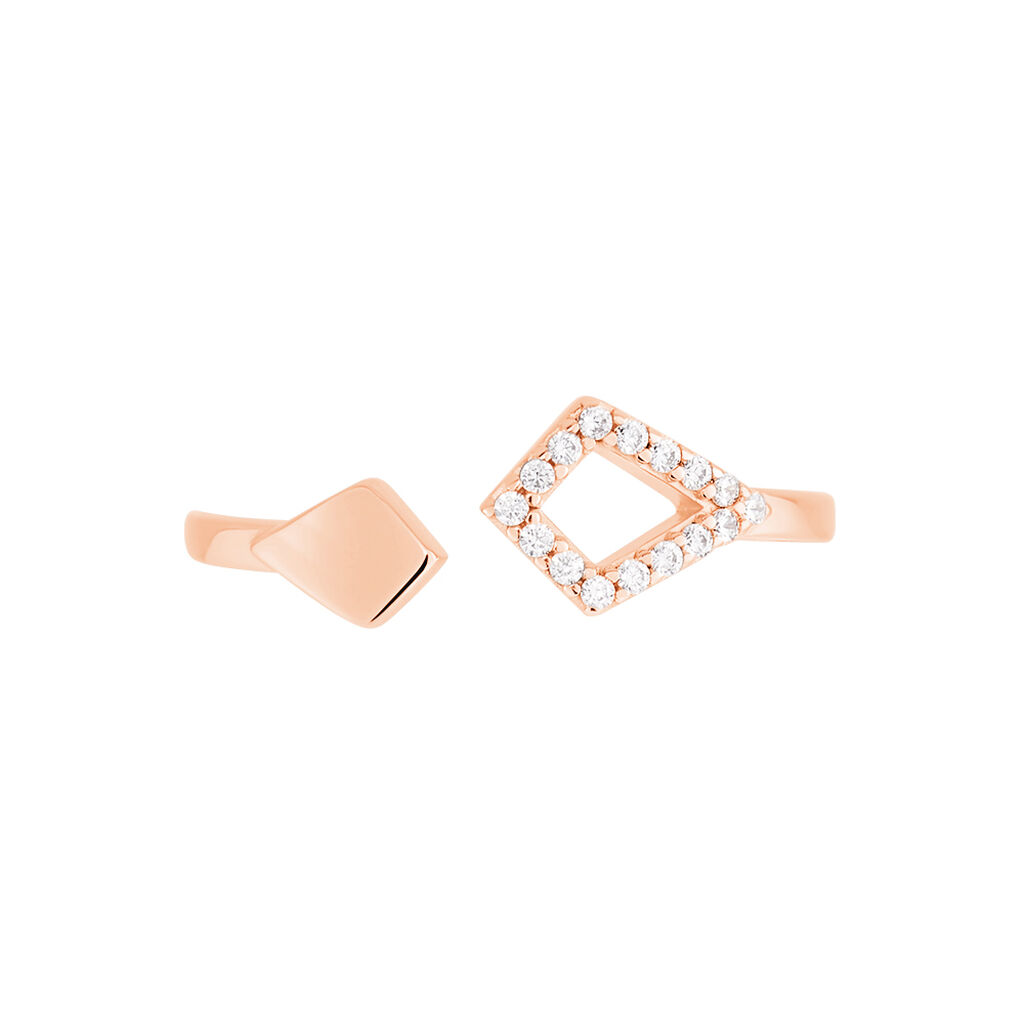 Damenring Silber 925 Rosé Vergoldet Zirkonia - Ringe mit Stein Damen | OROVIVO