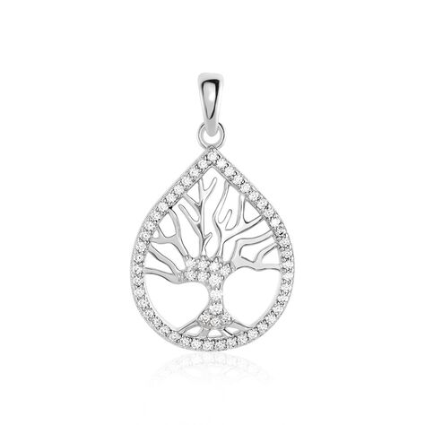 Anhänger Silber 925 Zirkonia Lebensbaum - Schmuckanhänger Damen | OROVIVO