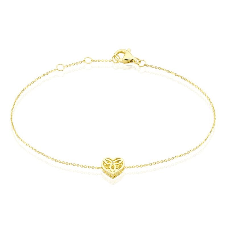 KILA Damen Armband Gold 375 (9 Karat) Herz - Kugelarmb&auml;nder Damen | OROVIVO