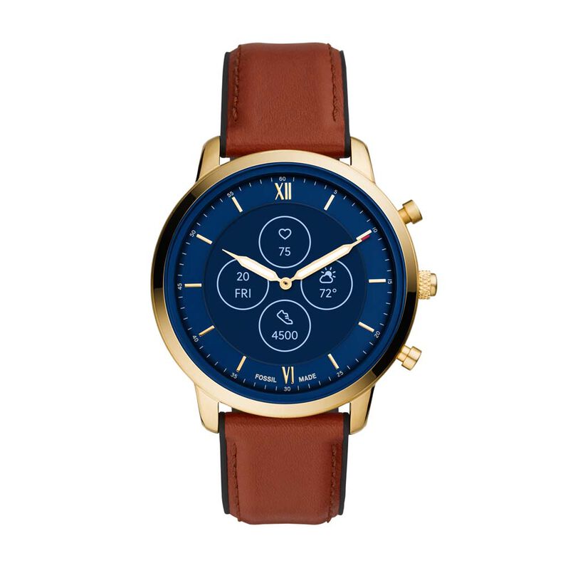 Montre Fossil Hybride Neutra Hybrid Hr Smartwatch Noir - Spannringe Herren | OROVIVO