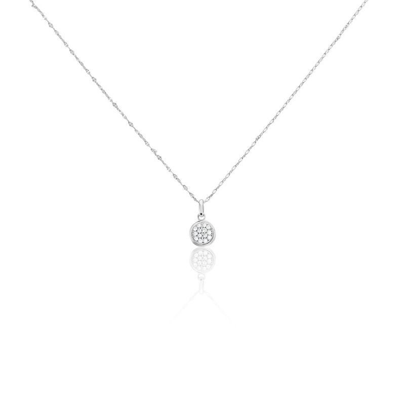 Collier Austen Argent Weiss Oxyde De Zirconium - Spannringe Damen | OROVIVO