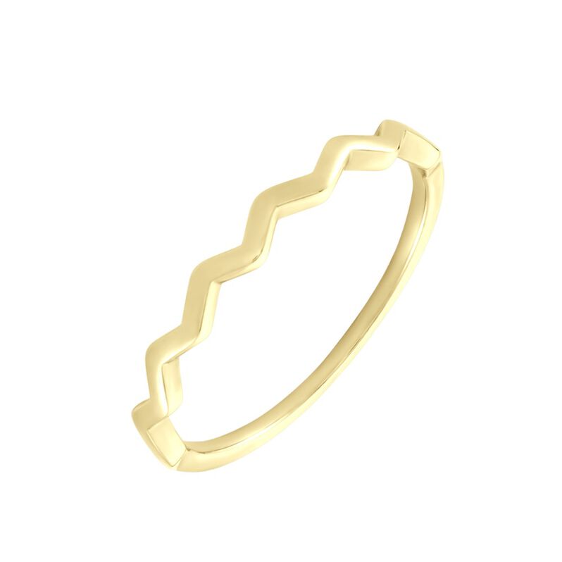 Damenring Gold 375 gewellt zickzack Elorine - Ringe Damen | OROVIVO