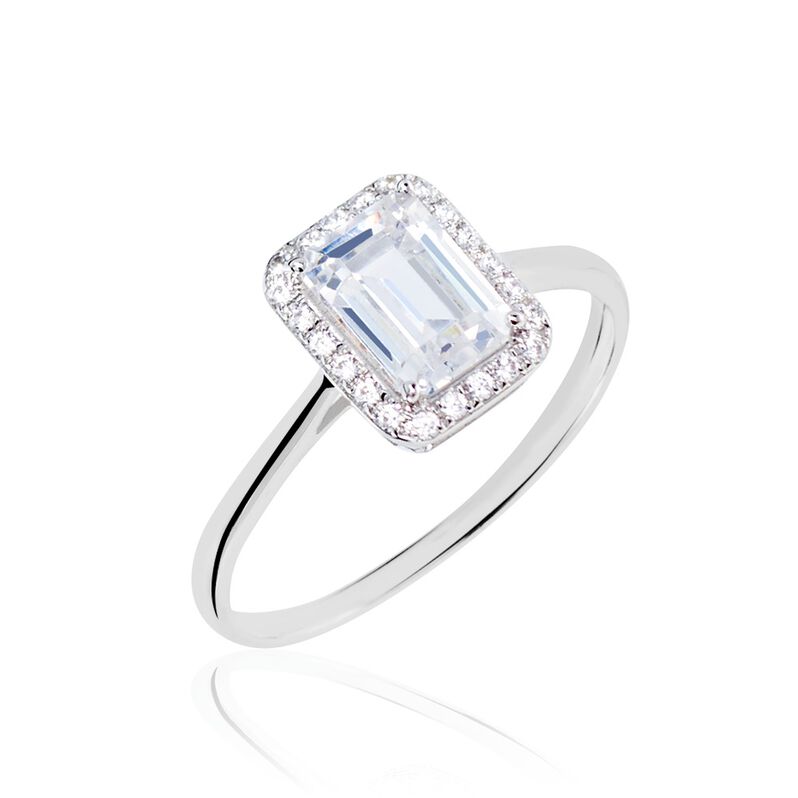 Bague Or Weiss Goulven Oxyde De Zirconium - Spannringe Damen | OROVIVO