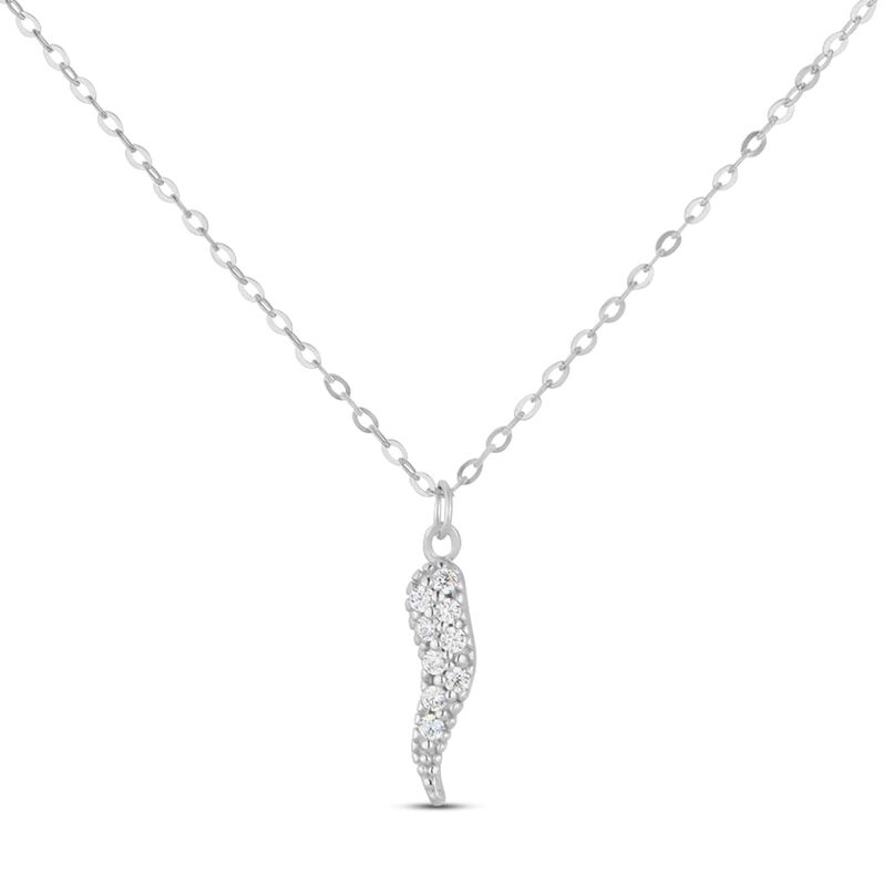 Collana Claire Oro Bianco Cubic Zirconia - Spannringe Damen | OROVIVO
