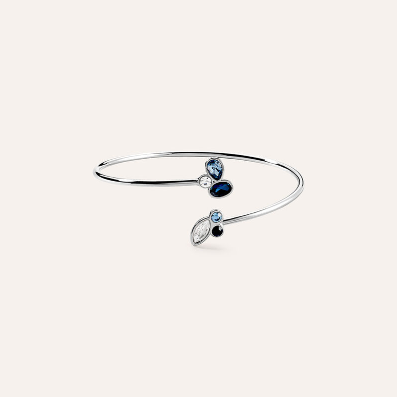 Bangle Violet Ottone Cristallo - Spannringe Damen | OROVIVO