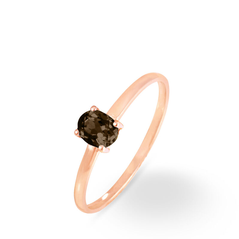 Bague Lily Or Rose Quartz - Spannringe Damen | OROVIVO