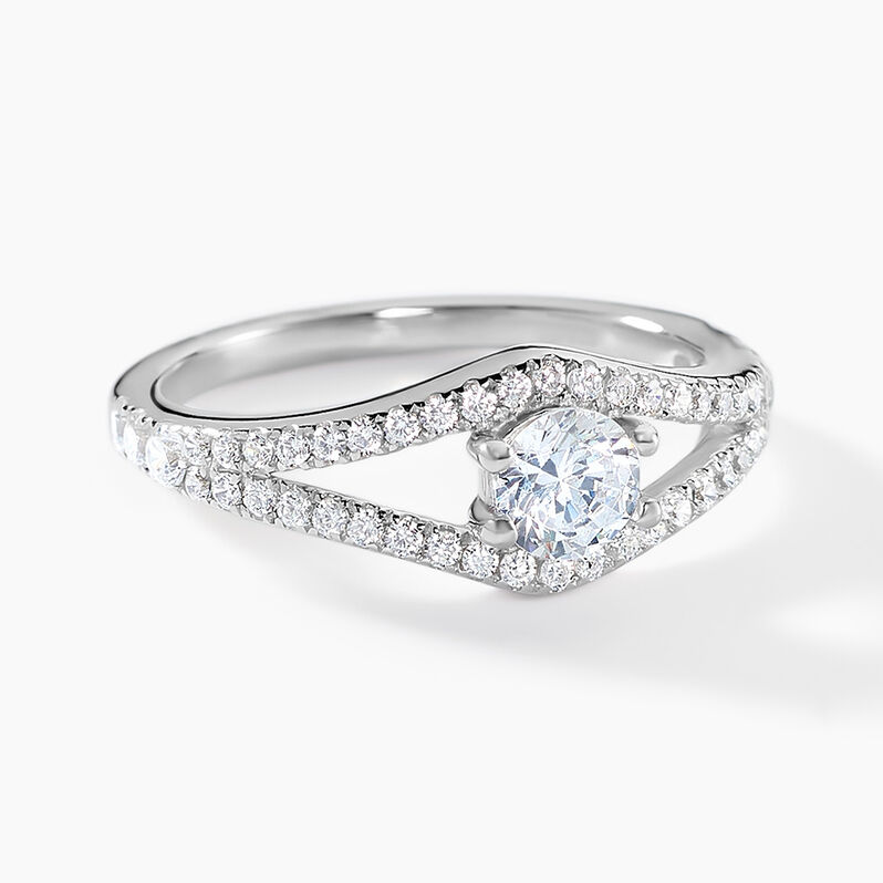 Bague Bernita Argent Weiss Oxyde De Zirconium - Spannringe Damen | OROVIVO