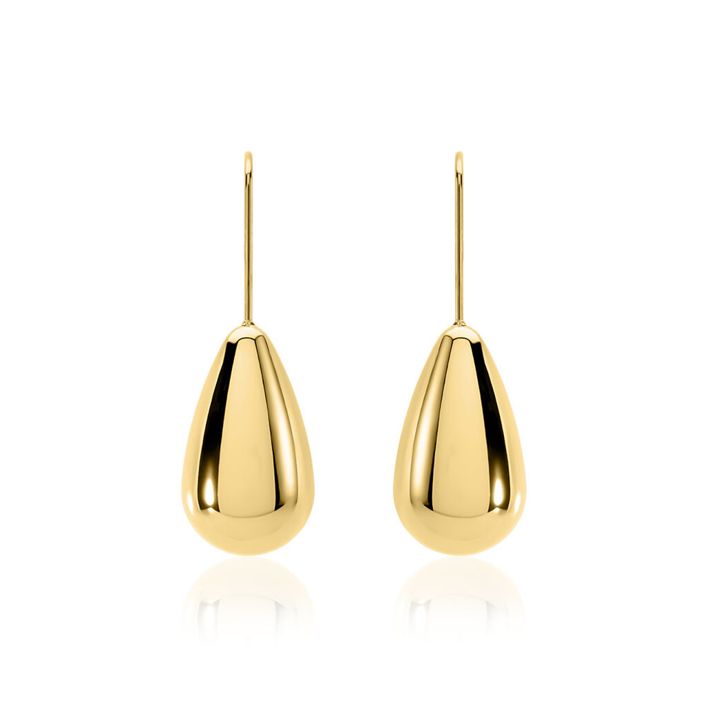 ALESSIA Damen Ohrringe Lang Edelstahl vergoldet Tropfen