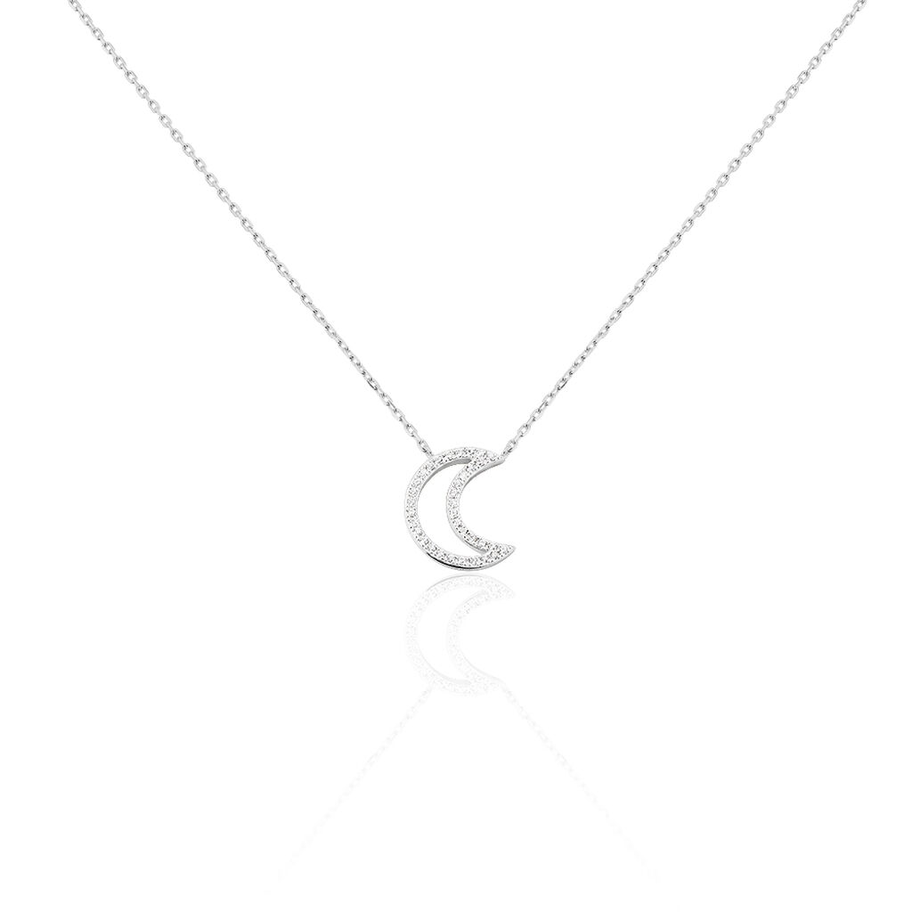 Collier Aisha Argent Blanc Oxyde De Zirconium - Spannringe Damen | OROVIVO