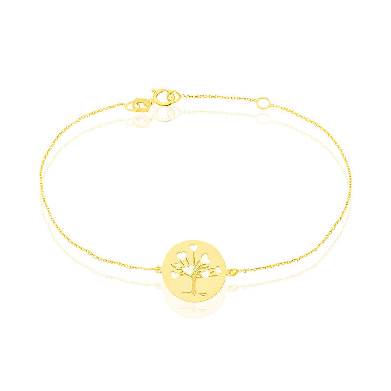 Bracelet Nissa Or Jaune Pastille Arbre - Spannringe Damen | OROVIVO