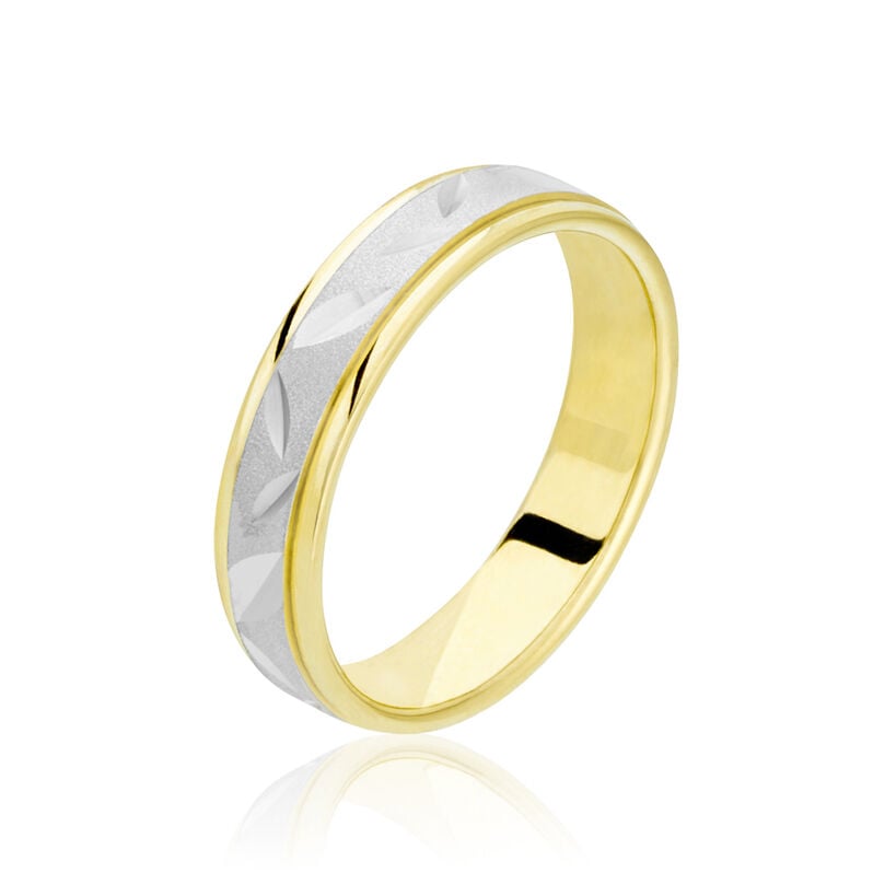 Alliance Ilki Ruban Or Bicolore - Spannringe Unisex | OROVIVO