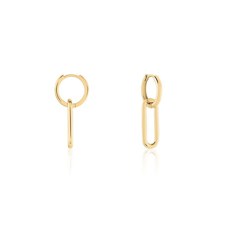 KAMILAH Damen Creolen Vergoldet Kettenglieder - Creolen Damen | OROVIVO