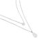 Damen Halskette Weißgold 375 Diamanten 0,17ct Drop - Ketten mit Anhänger Damen | OROVIVO