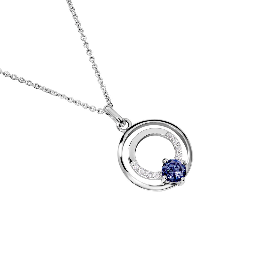 JOLA Damen Collier Silber 925 Zirkonia Wei&szlig; Kreis