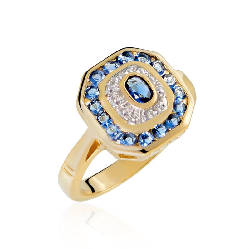 Anello Golden Dream Placcato Oro Giallo Pietra sintetica Cubic Zirconia - Spannringe Damen | OROVIVO