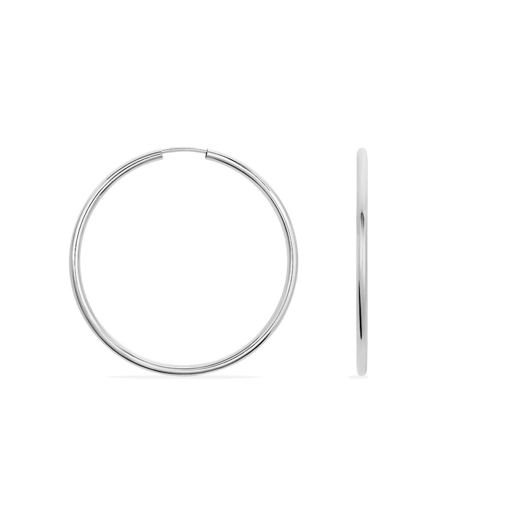 MALIN Damen Creolen Silber 925 B 2 mm