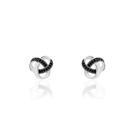 Damen Ohrstecker Silber 925 Zirkonia Knoten - Ohrstecker Damen | OROVIVO
