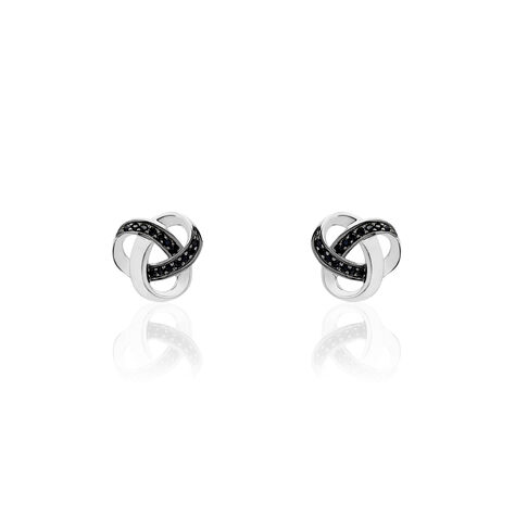 Damen Ohrstecker Silber 925 Zirkonia Knoten - Ohrstecker Damen | OROVIVO