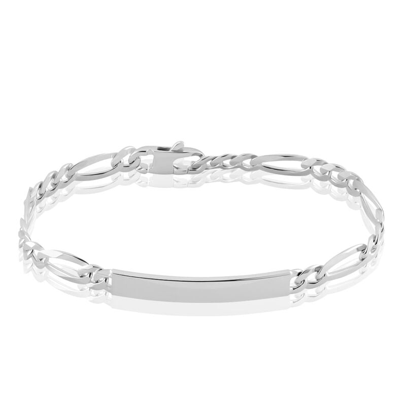 Bracciale Catena Gentleman Argento Rodiato - Spannringe Herren | OROVIVO