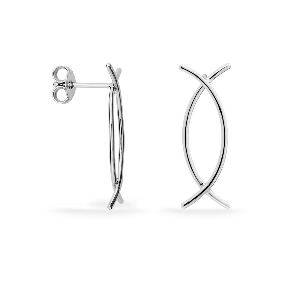 ATANASKA Damen Ohrringe Lang Silber 925