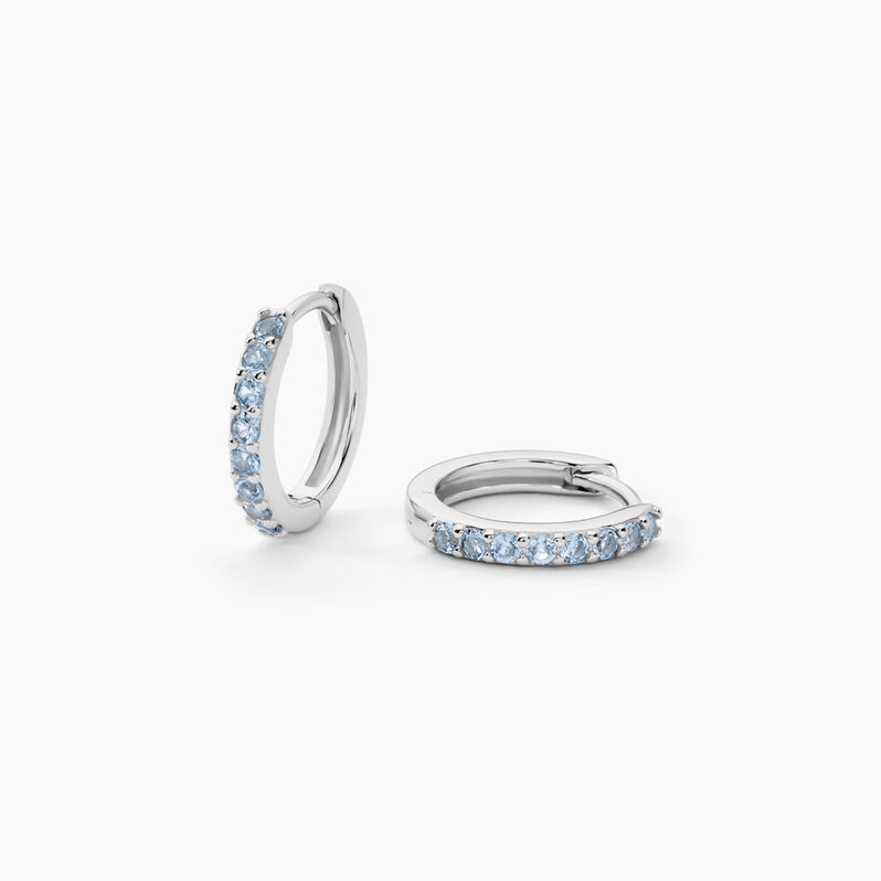 Créoles Argent Weiss Oxyde De Zirconium - Spannringe Damen | OROVIVO
