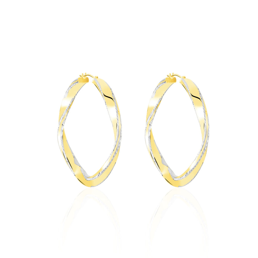 Damen Creolen Gold 375 Bicolor - Creolen Damen | OROVIVO