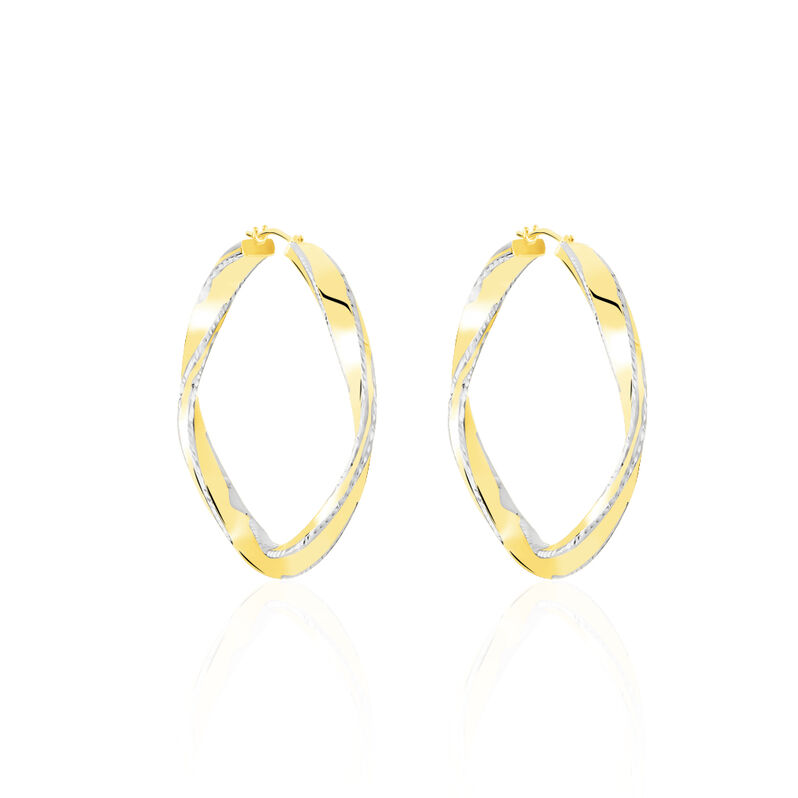 Damen Creolen Gold 375 Bicolor - Creolen Damen | OROVIVO